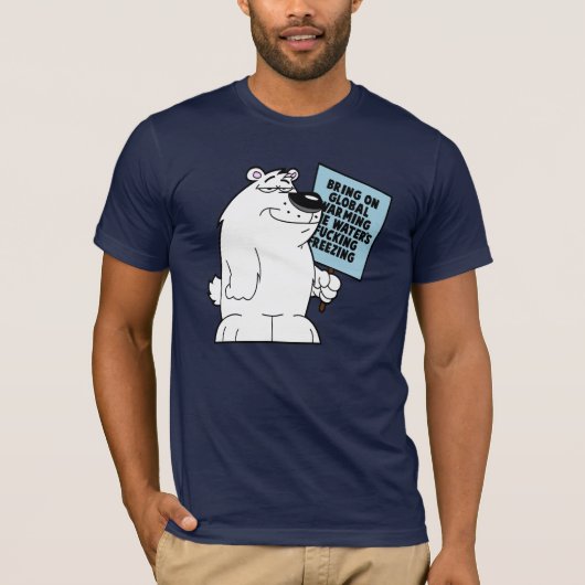 De opwarming van de aarde bestaat niet t-shirt (Voorkant)