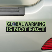 De opwarming van de aarde is geen feit bumpersticker (Op auto)