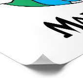 de opwarming van de aarde maakt me verdrietig poster (Hoek)