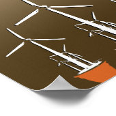 De opwarming van de aarde vormt een bedreiging voo poster (Hoek)