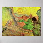 De Opwekking van Lazarus door Vincent van Gogh Poster (Voorkant)