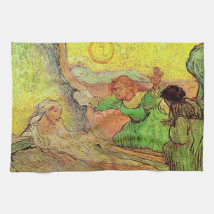 De Opwekking van Lazarus door Vincent van Gogh Theedoek