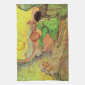 De opwekking van Lazarus door Vincent van Gogh Theedoek (Verticaal)