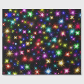 De opwindende Stars van het Vuurwerk die met Kleur Cadeaupapier (Vlak)