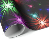 De opwindende Stars van het Vuurwerk die met Kleur Cadeaupapier (Rol Hoek)