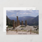 De "Oracle of Delphi" Briefkaart (Voorkant / Achterkant)