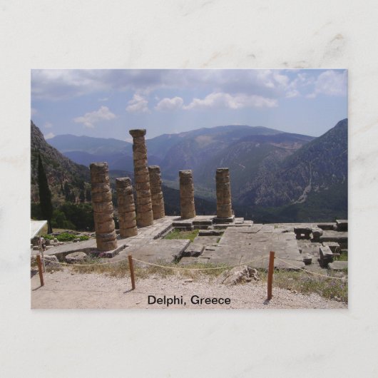 De "Oracle of Delphi" Briefkaart (Voorkant)