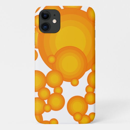 De oranje 70'er jaren styling Case-Mate iPhone case (Achterkant)
