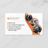 De Oranje Auto Wassen Waxing Auto Detailing Servic Visitekaartje (Achterkant)