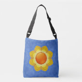 De  Oranje blauwe kaleidoscoop van de zon Crossbody Tas (Voorkant)