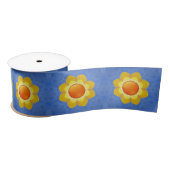 De  Oranje blauwe kaleidoscoop van de zon Satijnen Lint (Spoel)