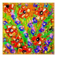 "De Oranje bloemen" schilderen. Bestel nu