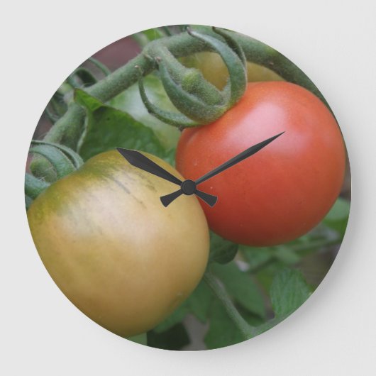 De oranje en Rode Klok van de Muur van Tomaten (Voorkant)
