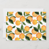 De Oranje foto van het meisje, de eerste verjaarda Kaart (Achterkant)