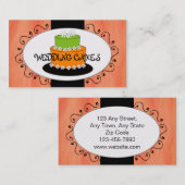 De oranje Groene Visitekaartjes van de Bakkerij (Voorkant / Achterkant)