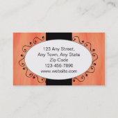 De oranje Groene Visitekaartjes van de Bakkerij (Achterkant)