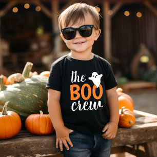 De Oranje Halloween-familie van de Boo Crew Kinder Shirts