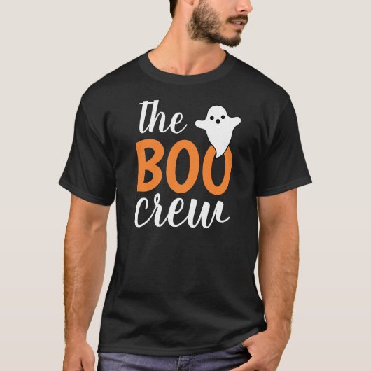 De Oranje Halloween-familie van de Boo Crew T-shirt (Voorkant)