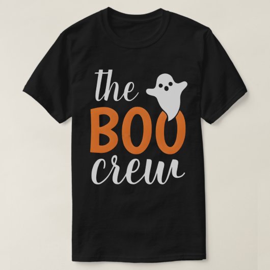 De Oranje Halloween-familie van de Boo Crew T-shirt (Design voorkant)