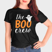 De Oranje Halloween-familie van de Boo Crew T-shirt