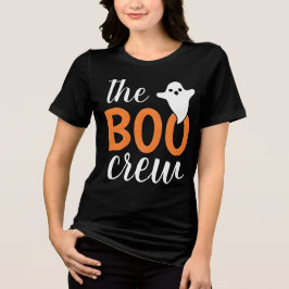 De Oranje Halloween-familie van de Boo Crew Tri-Blend Shirt