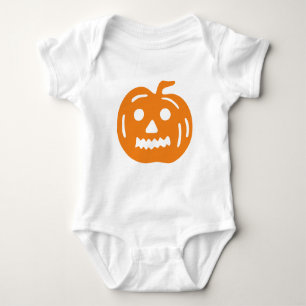 De oranje hefboom-o-Lantaarn Pompoen van Halloween Romper