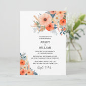 De Oranje jaren '70 '80 '90 Roze Peach Kleurrijke  Kaart (Staand voorkant)