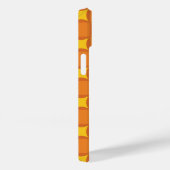 De oranje jaren 70 stijl cirkel Case-Mate iPhone case (Achterkant / Rechts)