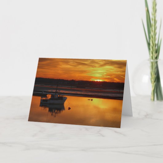 De oranje Kaart van de Zonsondergang (Voorkant)
