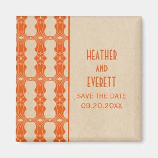 De Oranje Kader van het Deco van de Kunst sparen d Magneet