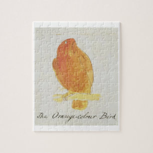 De Oranje kleurenvogel uit 'zestien tekeningen van Legpuzzel