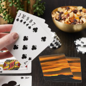 De oranje Lijnen van de Wolk Pokerkaarten (Insitu)
