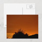 De oranje lucht briefkaart (Voorkant / Achterkant)