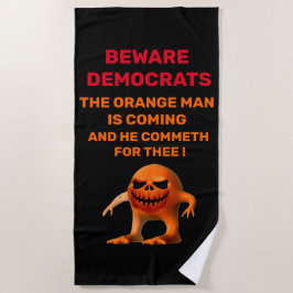 De ORANJE MANNEN fleece deken Strandlaken