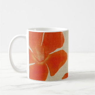De oranje Mok van de Druk van de Bloem