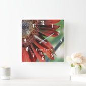 De oranje Natuur van de Bloemblaadjes van de Vierkante Klok (Huis)