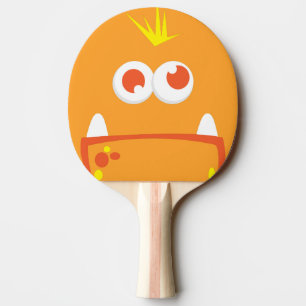 De oranje Peddel van de Pingpong van het Gezicht Tafeltennisbatje