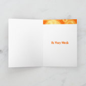 De oranje Retro Ringen danken u Bedankkaart (Binnen)