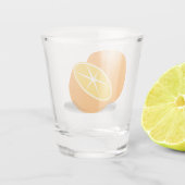 De oranje shot glas (Achterkant)