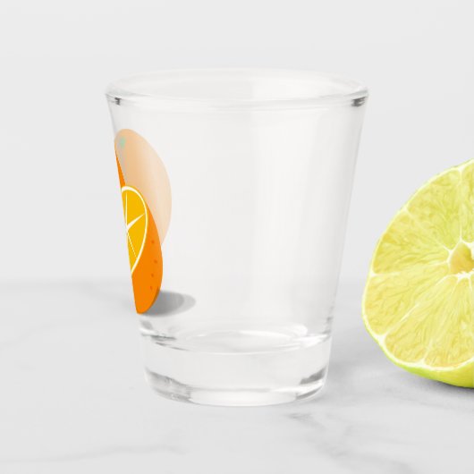 De oranje shot glas (Rechts)