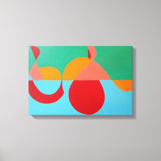 De Oranje Sleutel Moderne Kunstprint Canvas Afdruk (Voorkant)