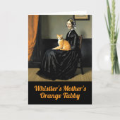 De Oranje tabby van de moeder van Whistler Kaart (Voorkant)