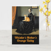 De Oranje tabby van de moeder van Whistler Kaart (Gele Bloem)