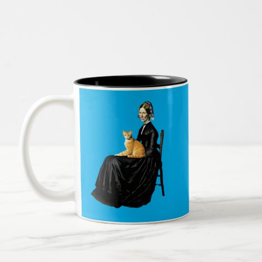 De Oranje tabby van de moeder van Whistler Tweekleurige Koffiemok (Links)