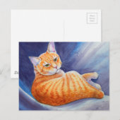 De Oranje tablet tikken Briefkaart (Voorkant / Achterkant)