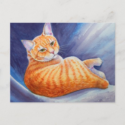 De Oranje tablet tikken Briefkaart (Voorkant)