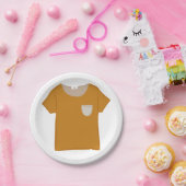 De Oranje top Papieren Bordje (Feest)