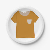 De Oranje top Papieren Bordje (Voorkant)