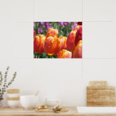 De Oranje Tulpen Poster (Keuken)