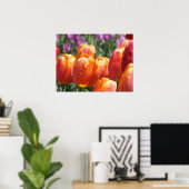 De Oranje Tulpen Poster (Thuiskantoor)